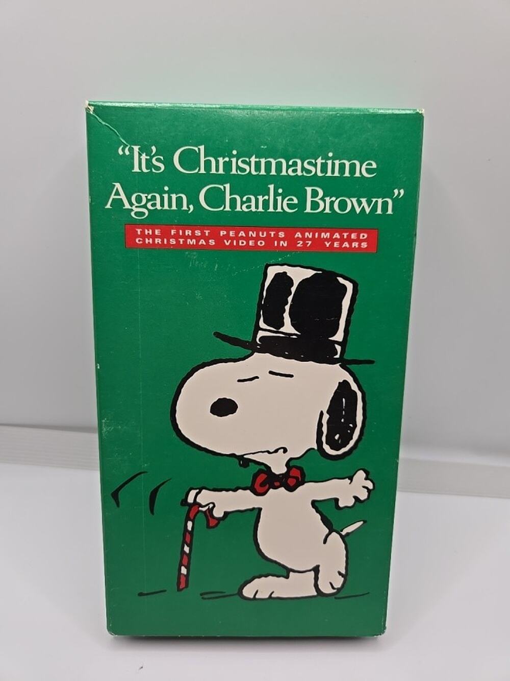 IT'S CHRISTMASTIME AGAIN, CHARLIE BROWN VHS Video Tape Peanuts Snoopy SHELL